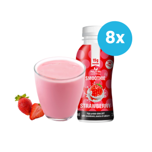 Jahodové proteinové smoothie v balení po 8 kusech